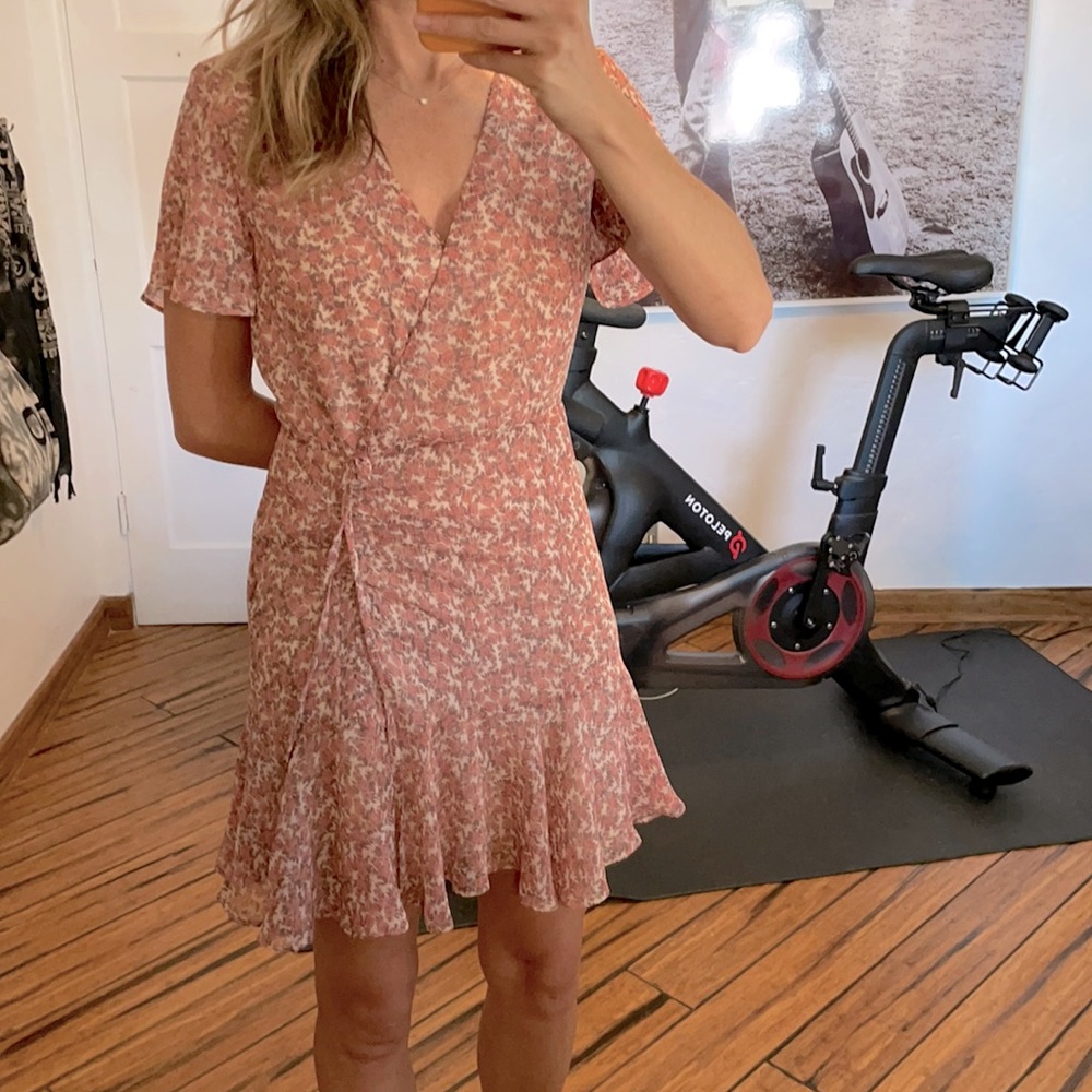 BB Dakota floral faux wrap dress size 2 worn once